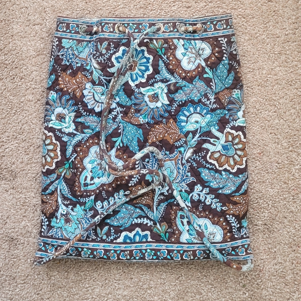 Vera Bradley $120 Java Blue Drawstring Backpack P… - image 8